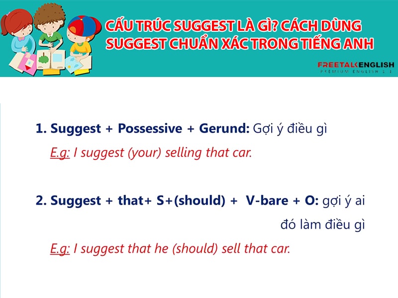 Cấu trúc suggest là gì? Cách dùng suggest chuẩn xác trong tiếng Anh