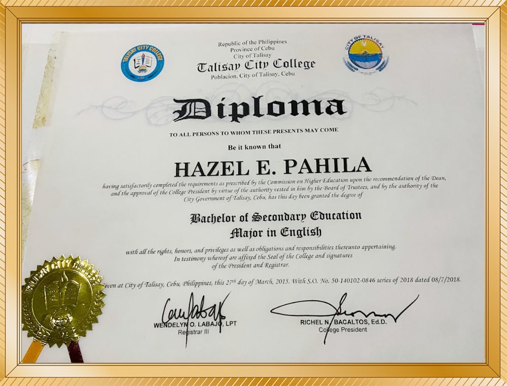 Giáo viên Hazel Pahila