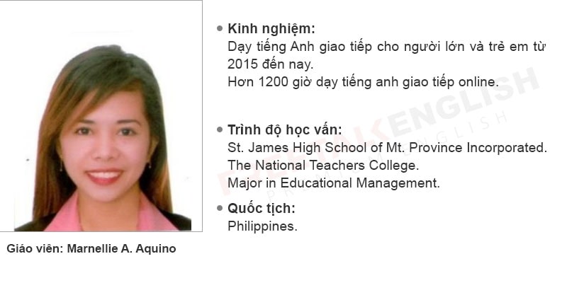 Giáo viên Marnellie A. Aquino