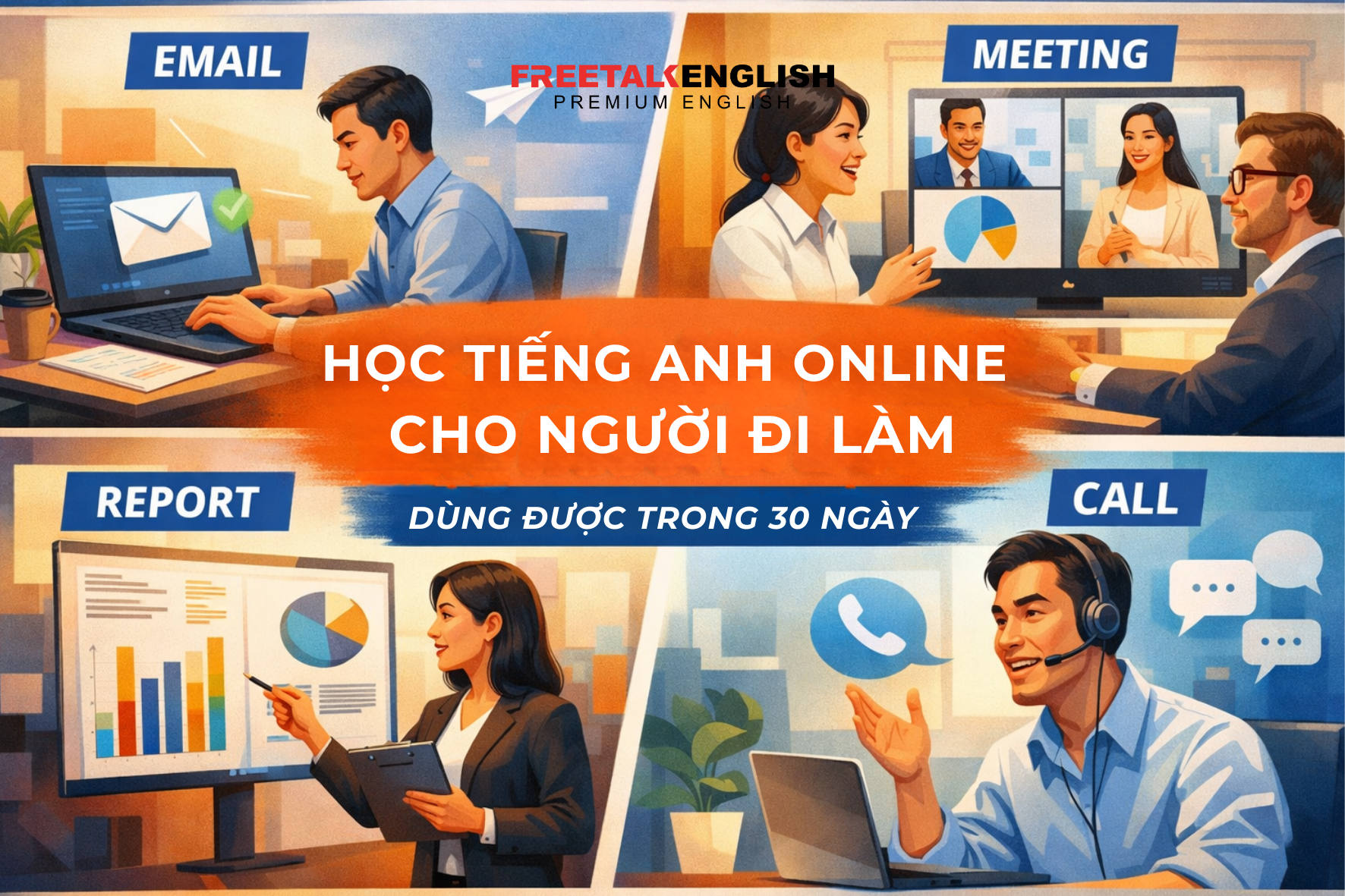 TIẾNG ANH ONLINE CHO NGƯỜI ĐI LÀM