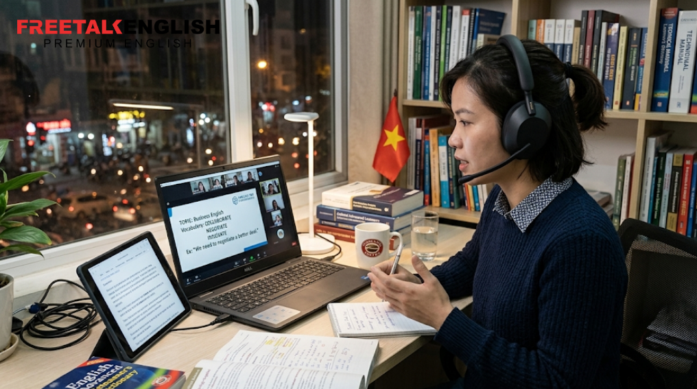 Học Tiếng Anh Online Cho Người Đi Làm 1 Kèm 1: Cách Nói Khi Bị Cắt Lời Mà Vẫn Lịch Sự